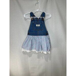 Osh Kosh pinstriped overall dress-24m